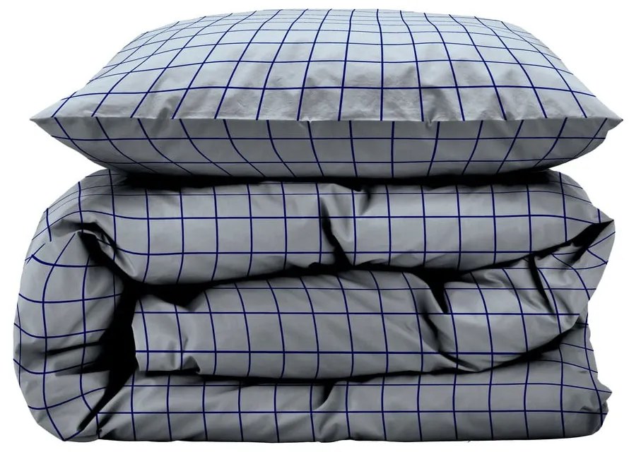 Világoskék egyszemélyes renforcé pamut ágyneműhuzat 140x200 cm Vista – Södahl