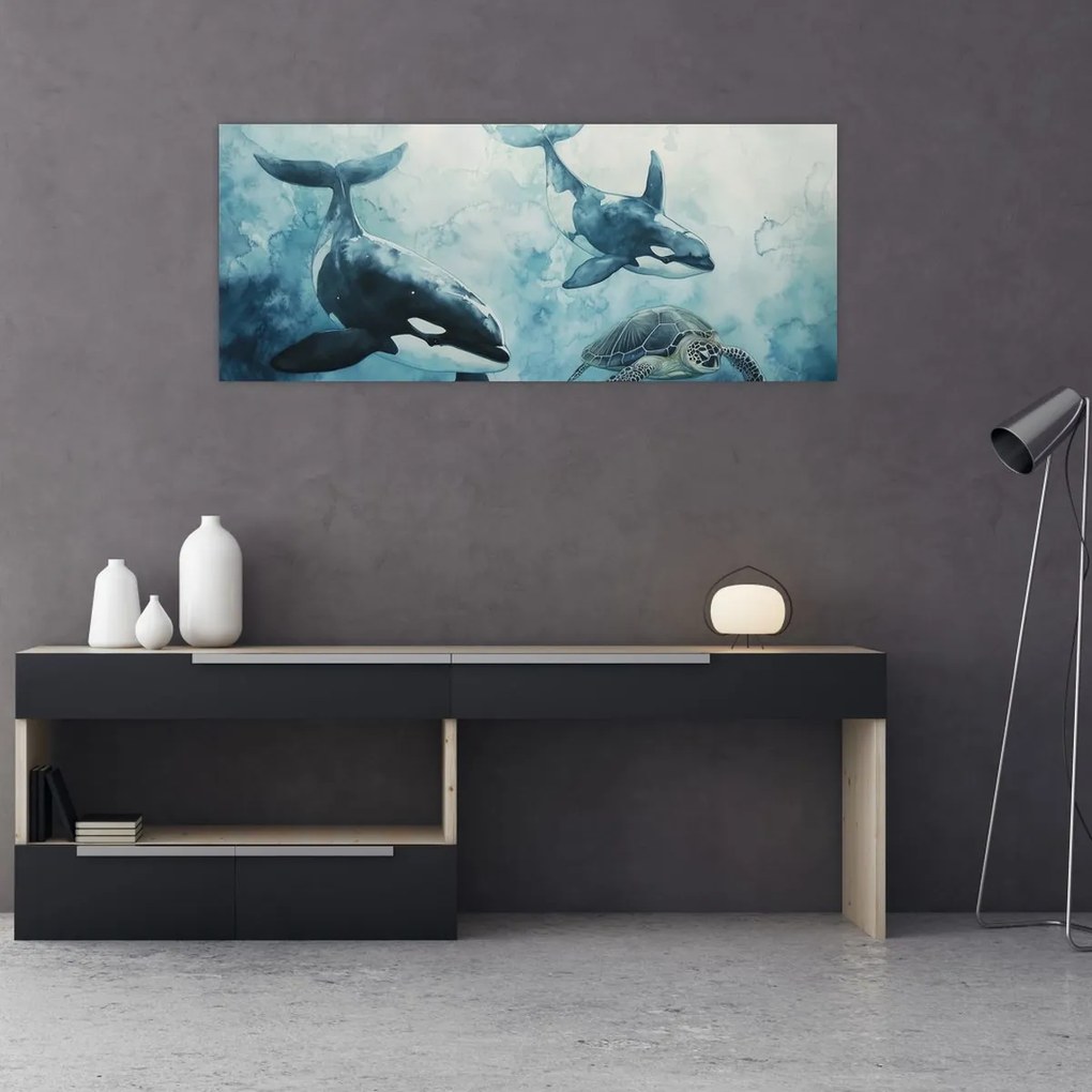 Kép - Víz alatti festmény (120x50 cm)