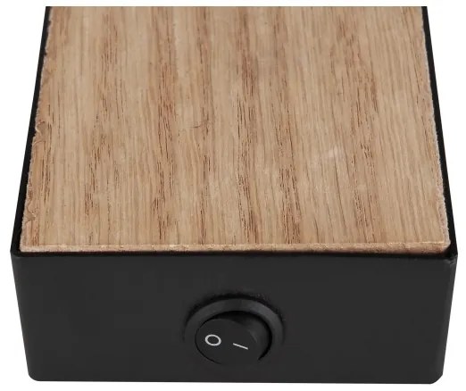 Globo 57911-1BW - Fali spotlámpa ROBBY 1xGU10/35W/230V fekete/barna