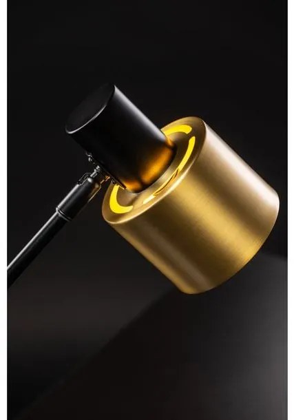 Lámpa Asztali SELVIA II, 6072, max.250V, 50/60Hz, 1*E14, max.25 W, átmérő 10 cm,  IP20, arany/fekete