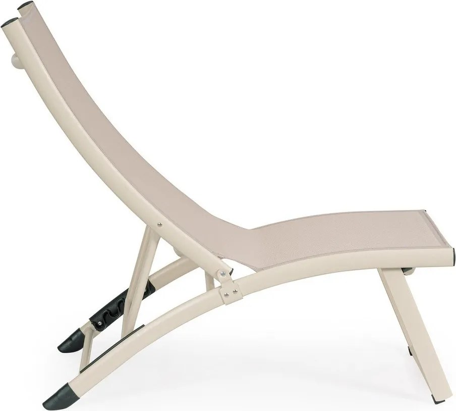 Bézs fém kerti napozóágy Taylor – Bizzotto
