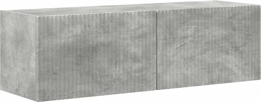 vidaXL TV Fali Szekrény Beton 98 x 31 x 29,5 cm Faanyag