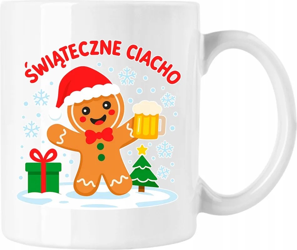 Karácsonyi bögre torta fehér 330ml