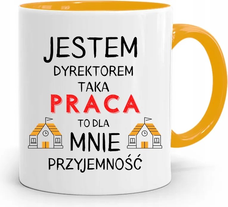 Igazgatónak Sárga Bögre Én Vagyok Az Igazgató A fényképes nyomtatással