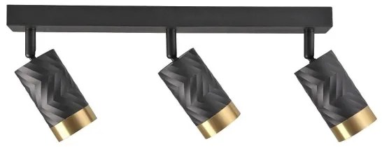 Spotlámpa ARRAS 3xGU10/10W/230V fekete