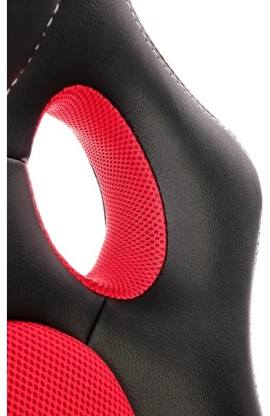 KENU irodai szék, fekete/piros