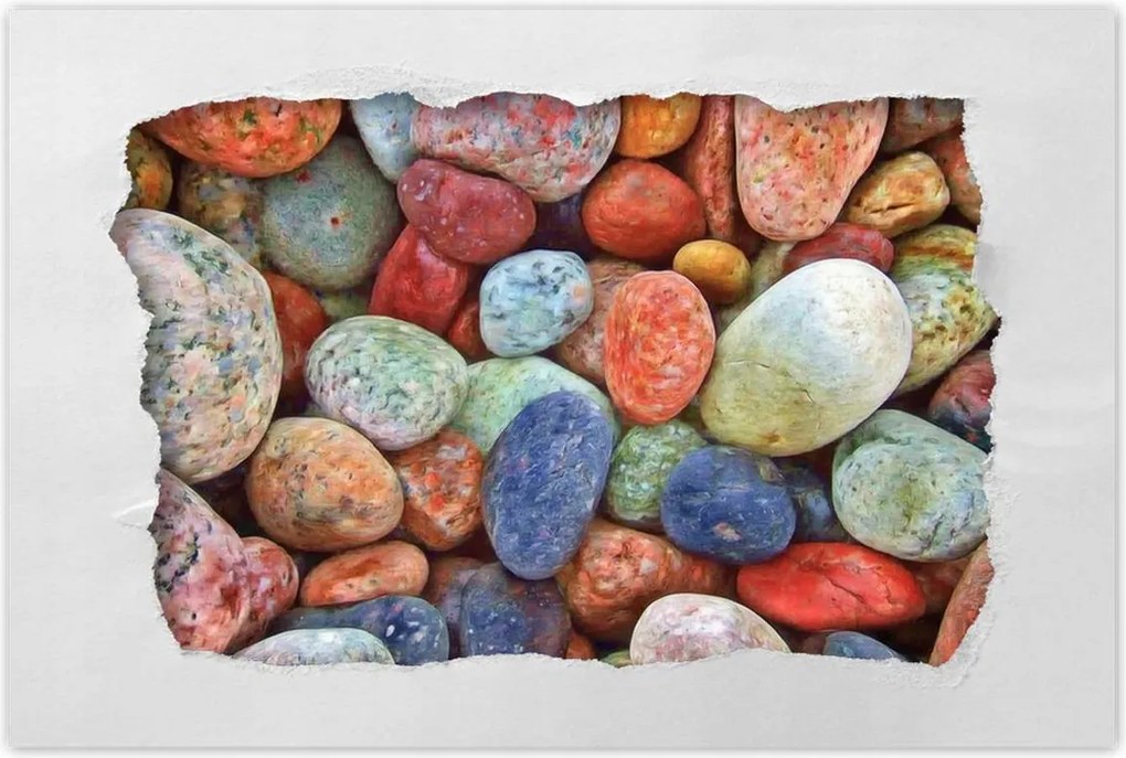 Poszterek 90x60 Színes kövek