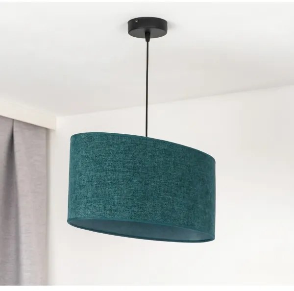 Duolla - Csillár zsinóron OVAL 1xE27/15W/230V zöld