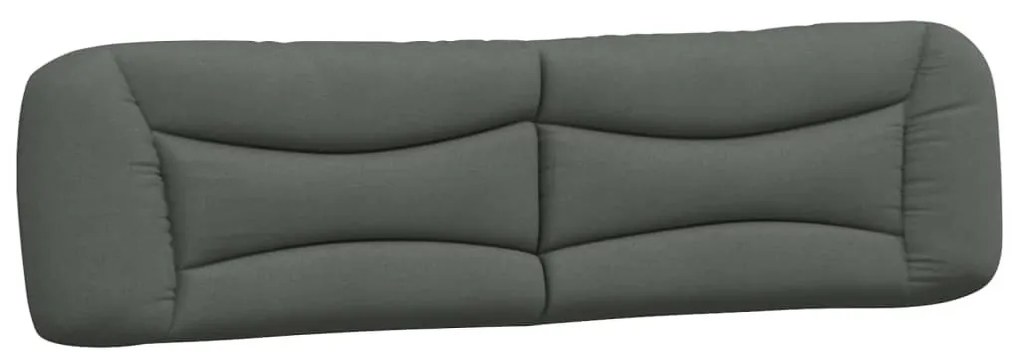 sötétszürke szövet fejtámla párna Hvar 200 cm