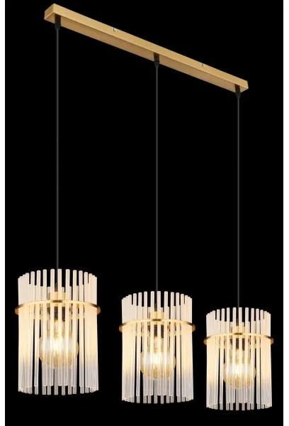 Globo 15698-3HM - Csillár zsinóron GORLEY 3xE27/60W/230V arany