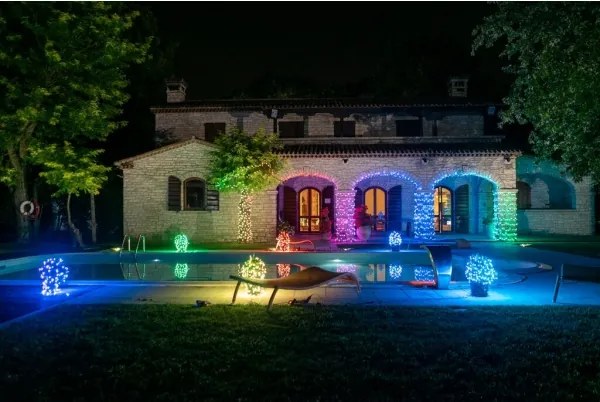 Twinkly TWS250SPP-BEU - LED RGB kültéri karácsonyi fényfüzér 250xLED 23,5 m IP44 Wi-Fi