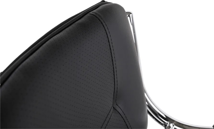 Szék tárgyalóterembe, fekete textilbőr, ZEKI