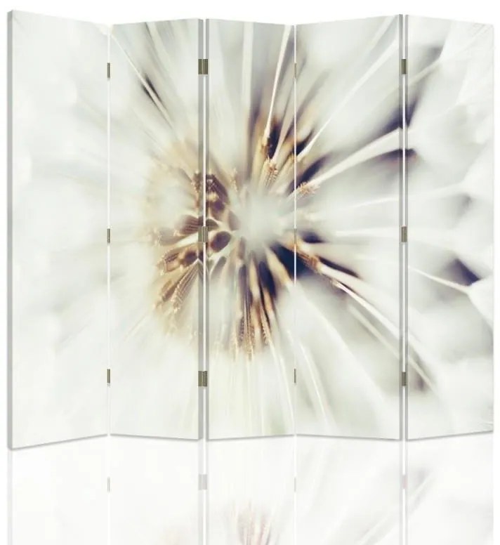Gario Paraván Fehér virág szíve Méret: 180 x 170 cm, Kivitelezés: Forgó paraván 360°