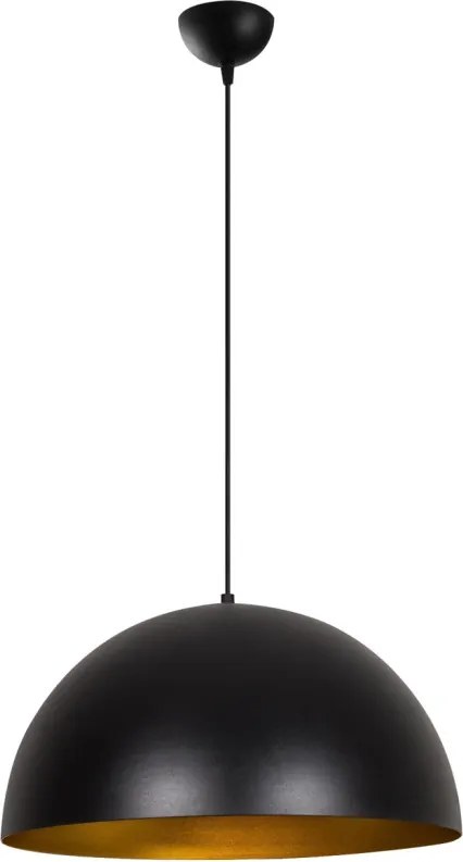 Sivani MR-723 fekete-arany fém függőlámpa, Ø50 cm