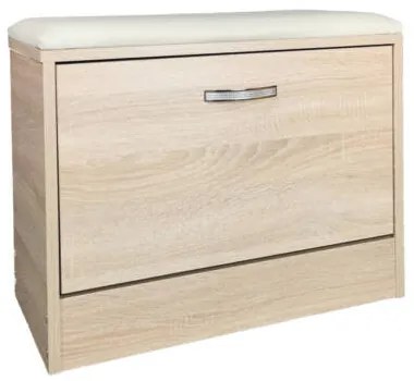 Mapon cipőtartó pad fehér tölgy