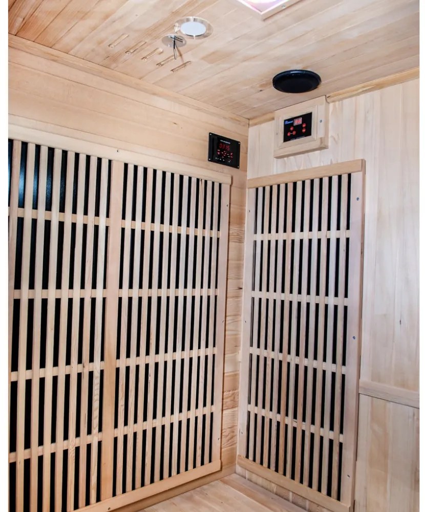 Sauna DeLuxe 2223 Carbon BT, sötétbarna
