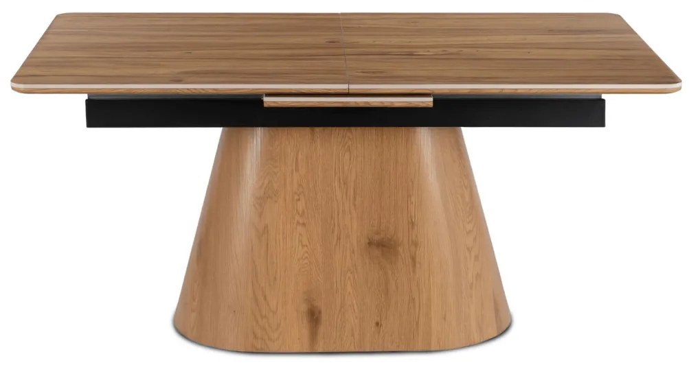 Tölgyhatású Bővíthető Kerámia Étkezőasztal LIZBONA 160-200 cm