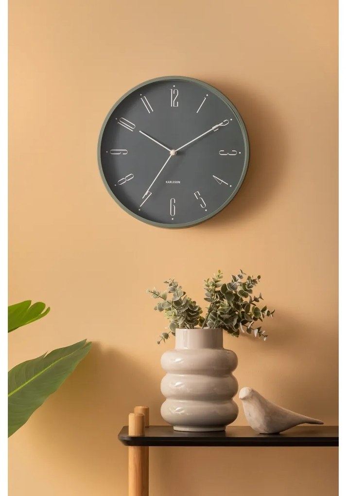 Karlsson 5988GR design falióra szürke, átmérő 30 cm