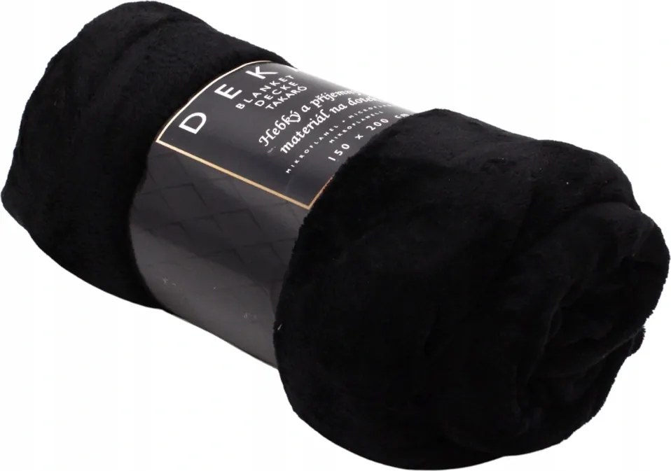 Home Elements Mikroflanel takaró 150 x 200 cm, fekete