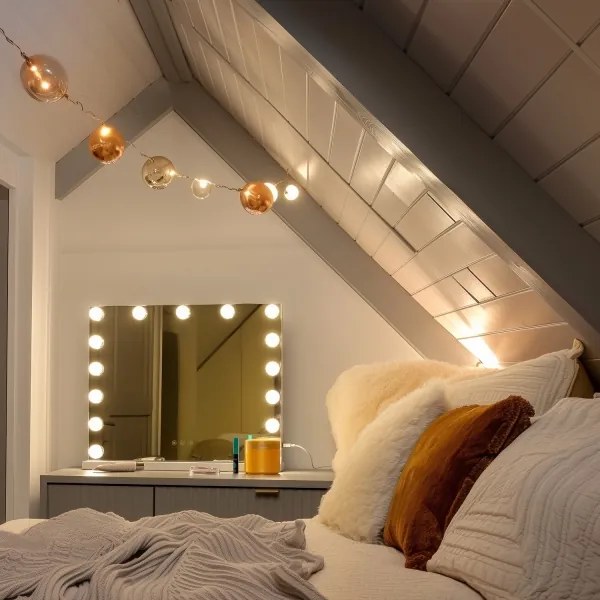 Brilagi - HOLLYWOOD LED smink tükör, állítható fény, 15W, 230V, 3000-6500K