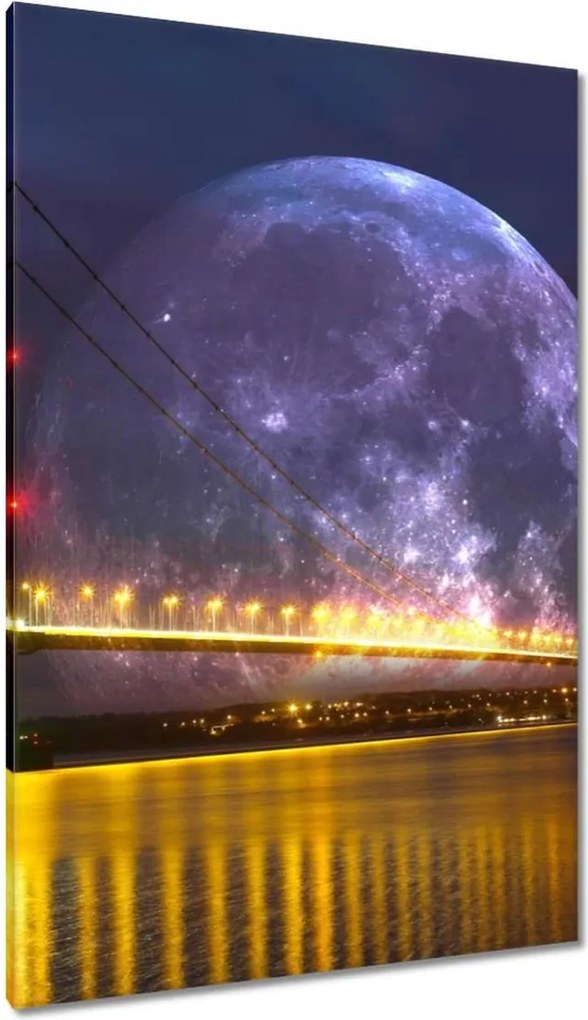 Vászonkép 80x120 Méltóságteljes hold híd