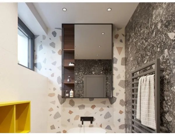 LED2 - LED Beépíthető fürdőszobai spotlámpa RAY LED/10W/230V fekete IP44