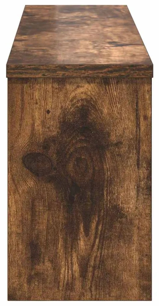 Fali Kabáthorog polcokkal Füstölt tölgy 75 x 16 x 26 cm Faanyag