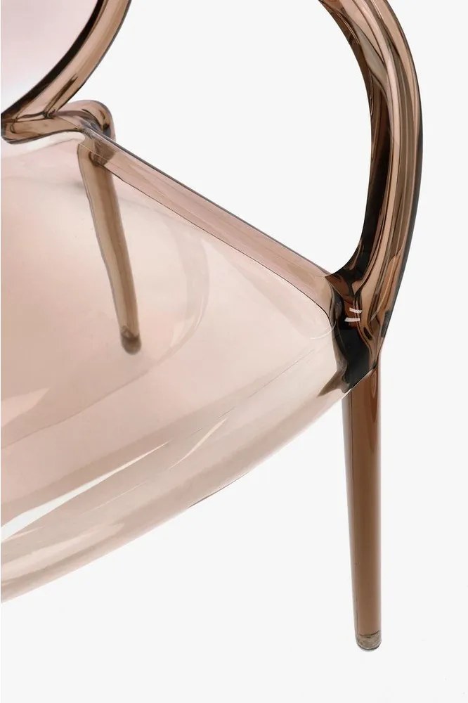 Világosbarna műanyag kerti szék Camilla – Bizzotto