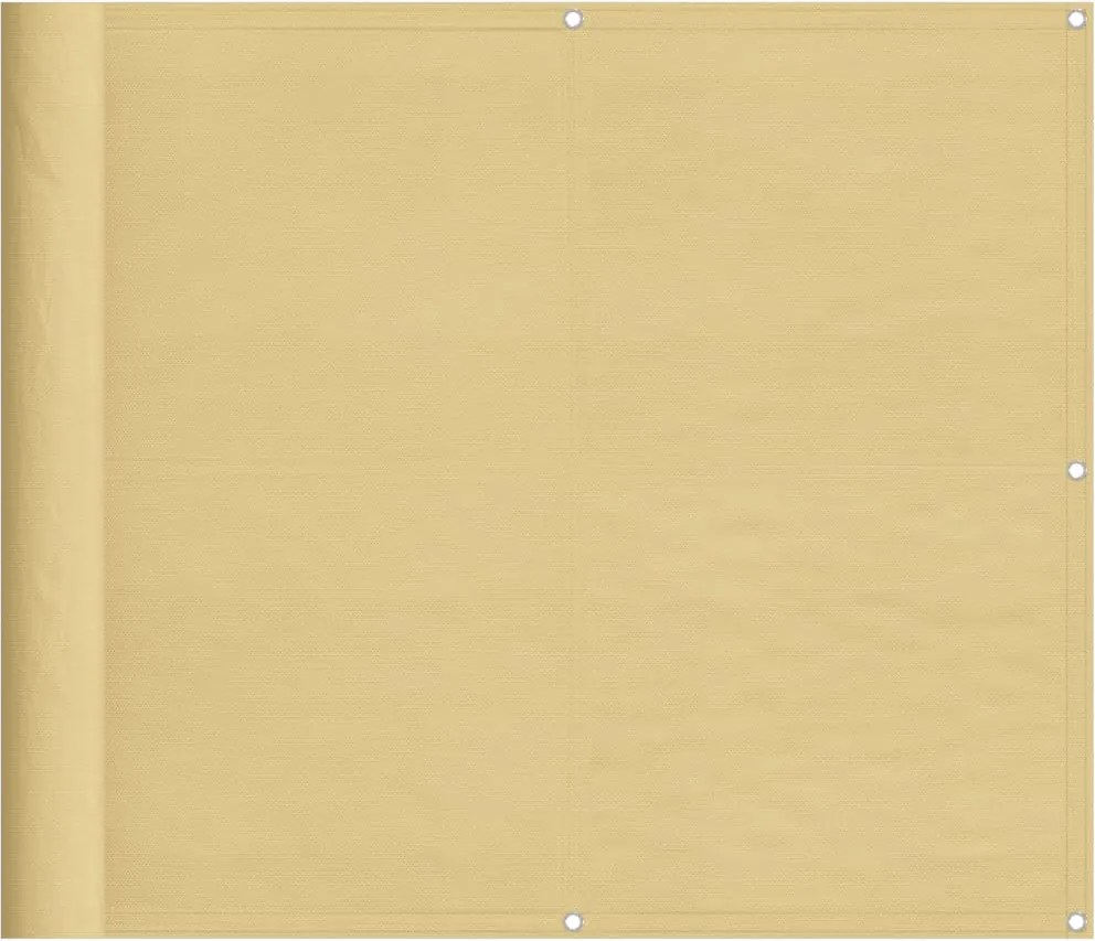 vidaXL homokszínű 100% oxford poliészter erkélyparaván 90 x 500 cm