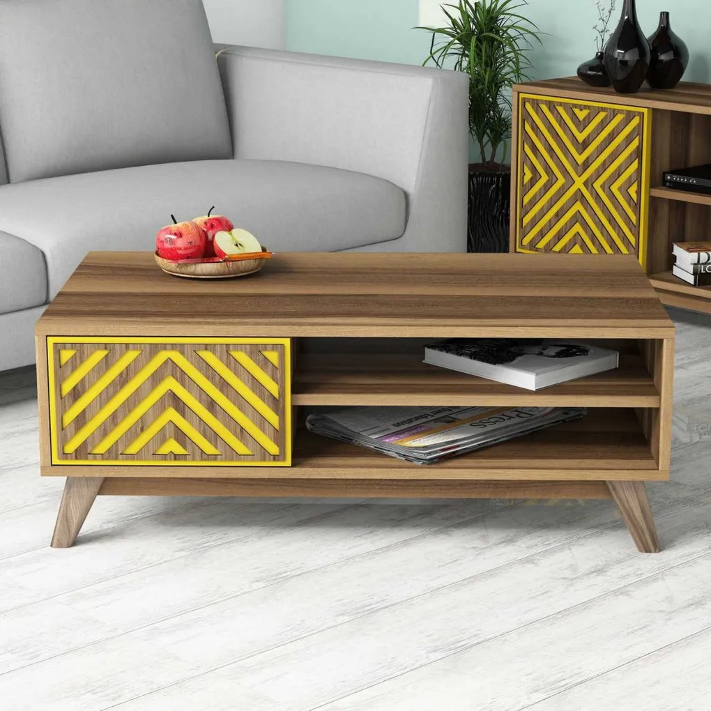 Inci - Walnut, Yellow