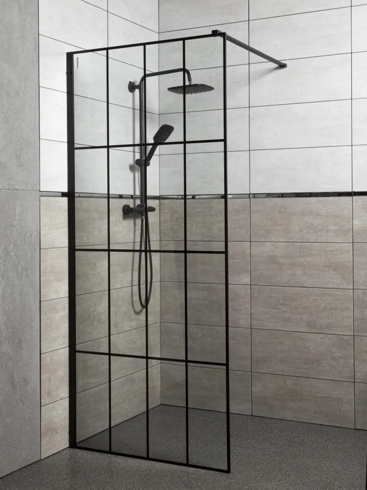 Techno 90x200 cm Walk-in zuhanykabin