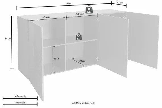 ARIA komód sonoma tölgy