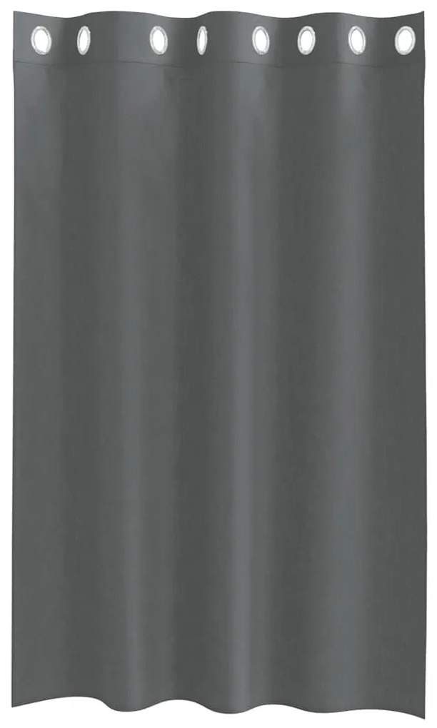 2 db sötétszürke fátyolfüggönyök rojtokkal 140x175 cm