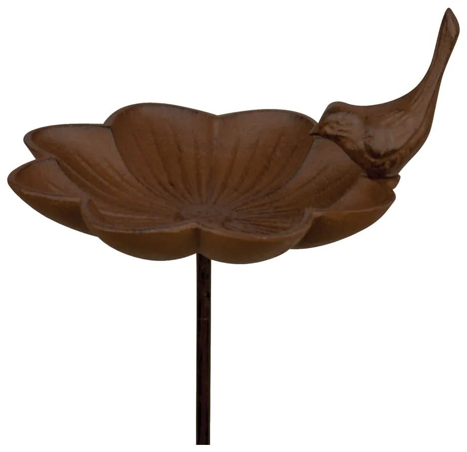 Madár figurás öntöttvas álló madáretető, magasság 91 cm - Esschert Design