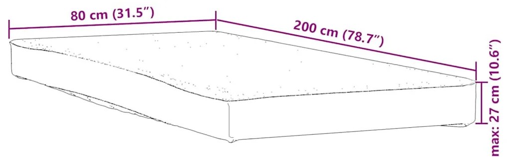fehér matracvédő 80 x 200 cm vízálló