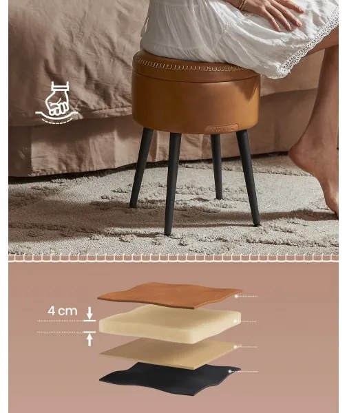 CORE bőr ülőke konyakszínű