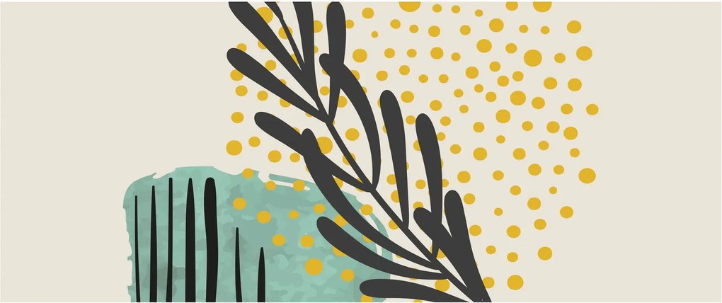 Kép - Absztrakt lapok N⁰3 (120x50 cm)