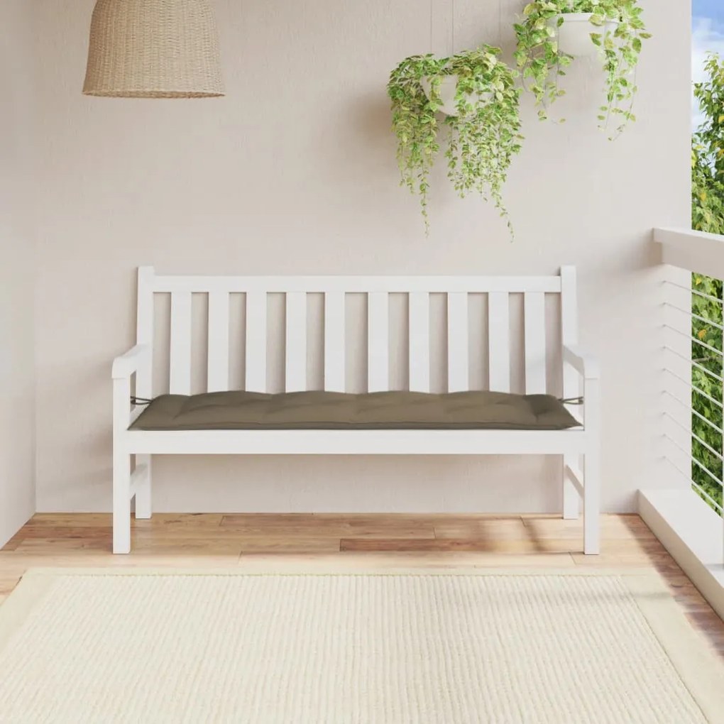 melange tópszínű szövet kerti padpárna 150 x 50 x 7 cm