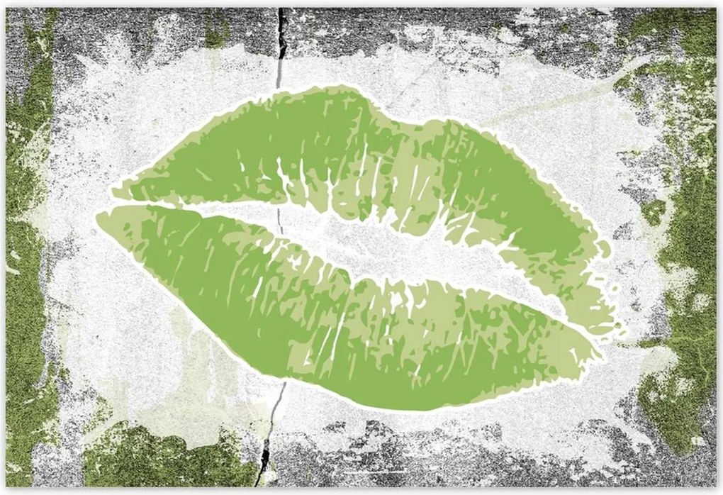 Poszterek 200x135 Lány szája Ajkak