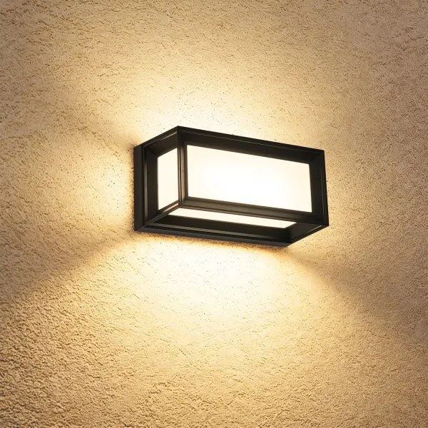 Brilagi - PARKER LED kültéri fali lámpa érzékelővel LED/12W/230V fekete IP44