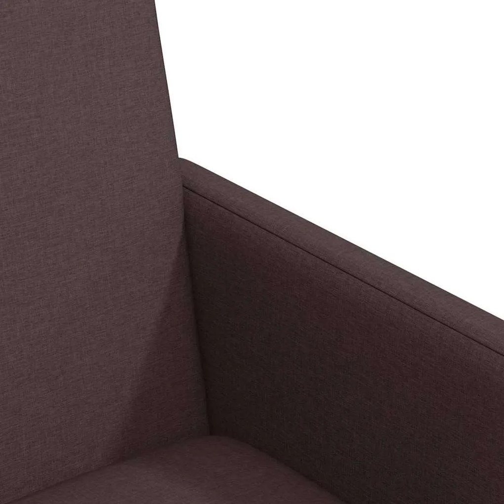 Étkező Székek kerékkel 2 pcs sötétbarna 57 x 66 x 94 cm szövet