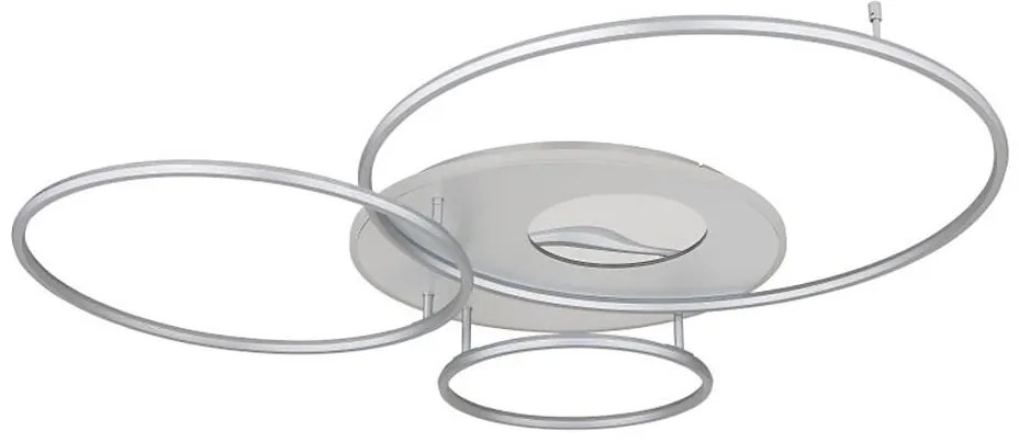 Globo 48466-70A - Dimmelhető LED mennyezeti lámpatest INVERTINA LED/70W/230V ezüst + távirányító