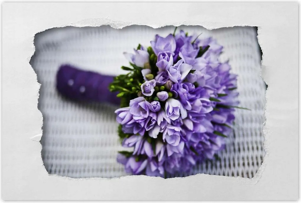 Poszterek 90x60 Lila csokor