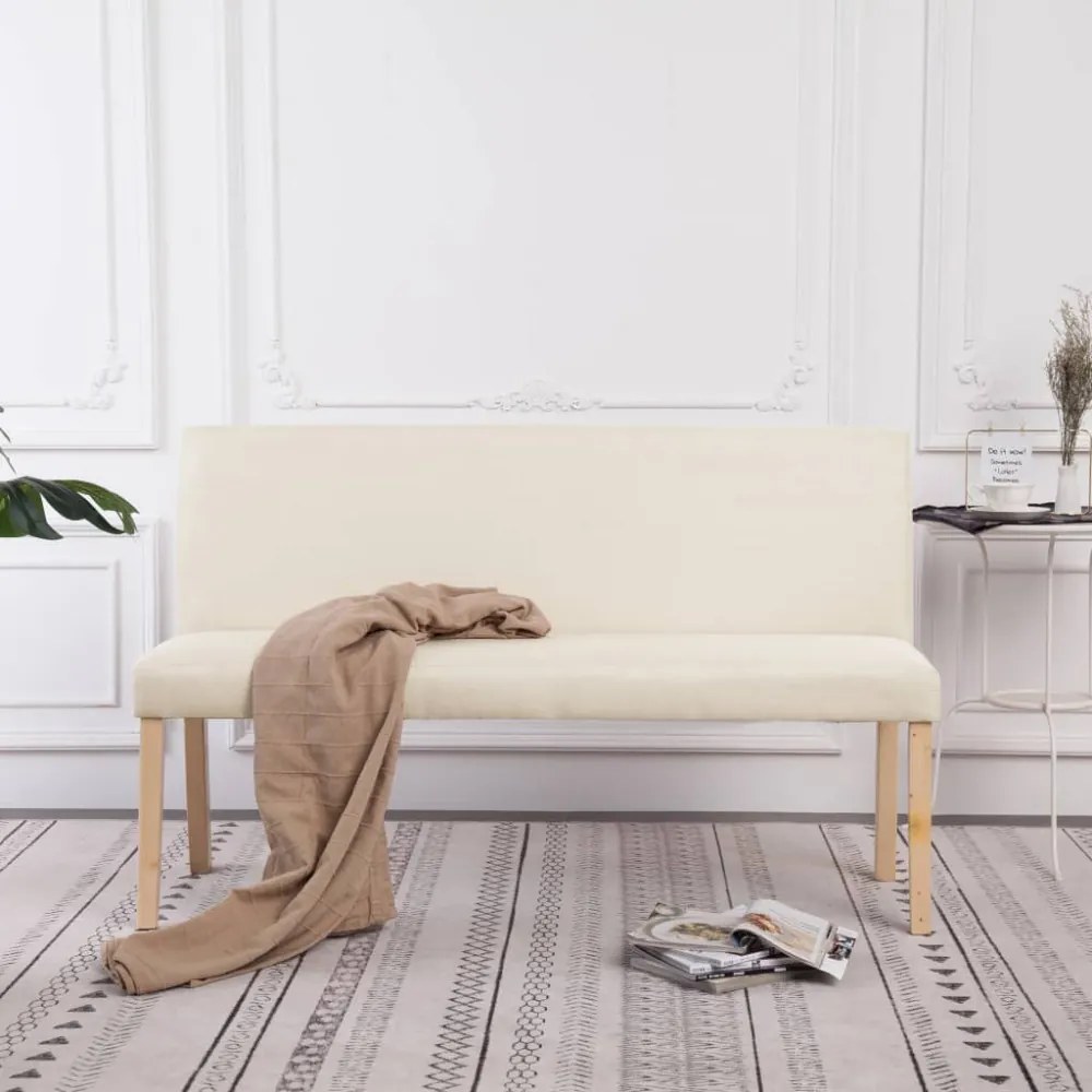 krémszínű poliészter pad 139,5 cm