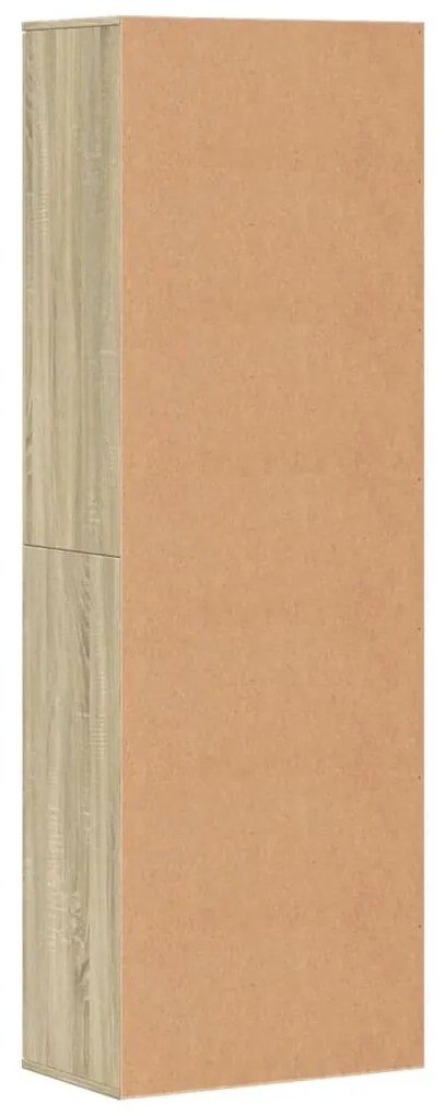 sonoma tölgy színű szerelt fa magasszekrény 60 x 35 x 180 cm