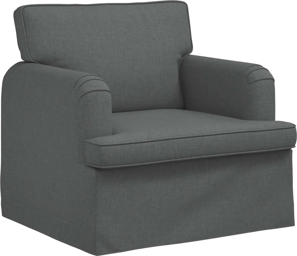 vidaXL Kanapé Sötétszürke 84 x 80 x 85 cm szövet