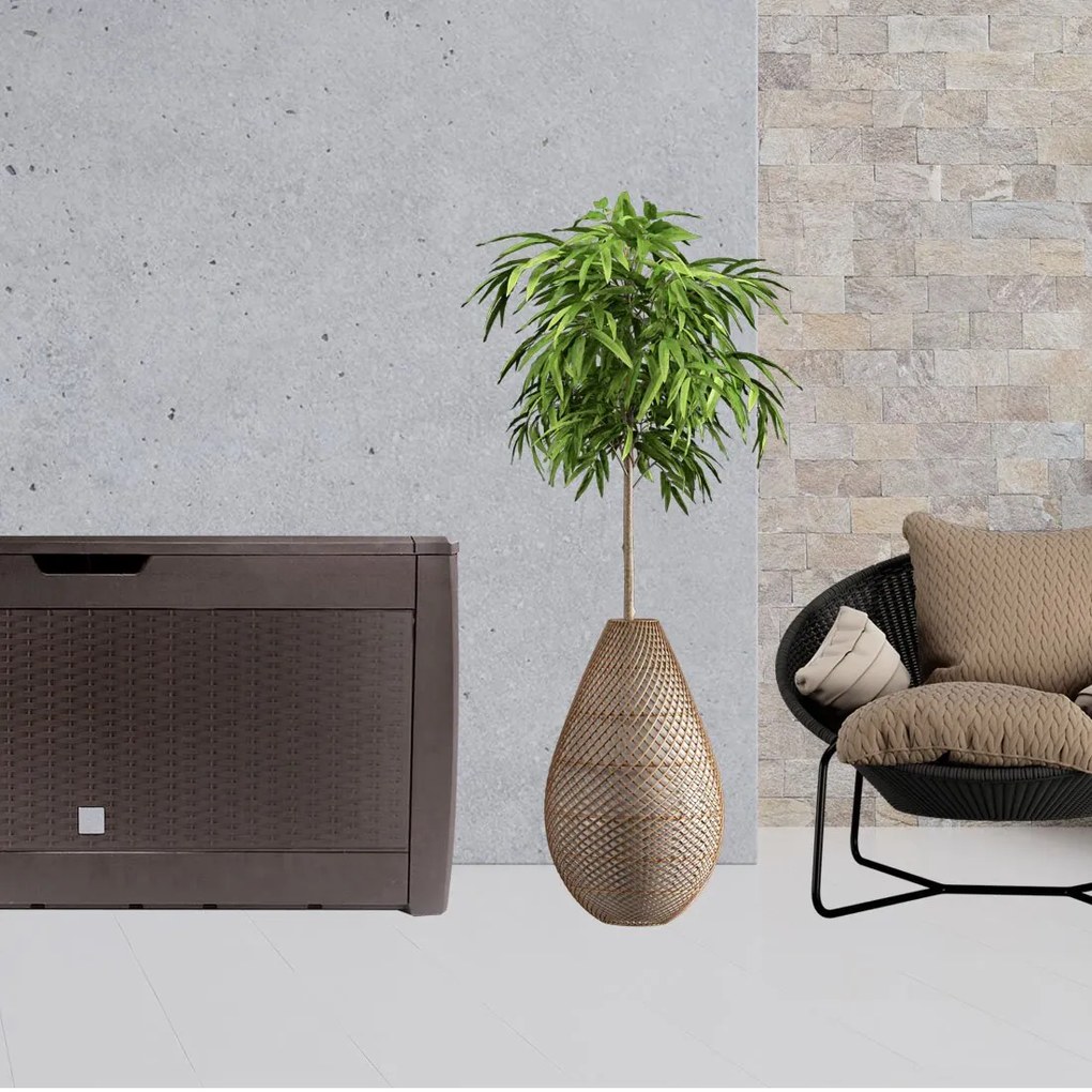 RATO tárolódoboz, 310L, 119x48x60 cm, barna Prosperplast