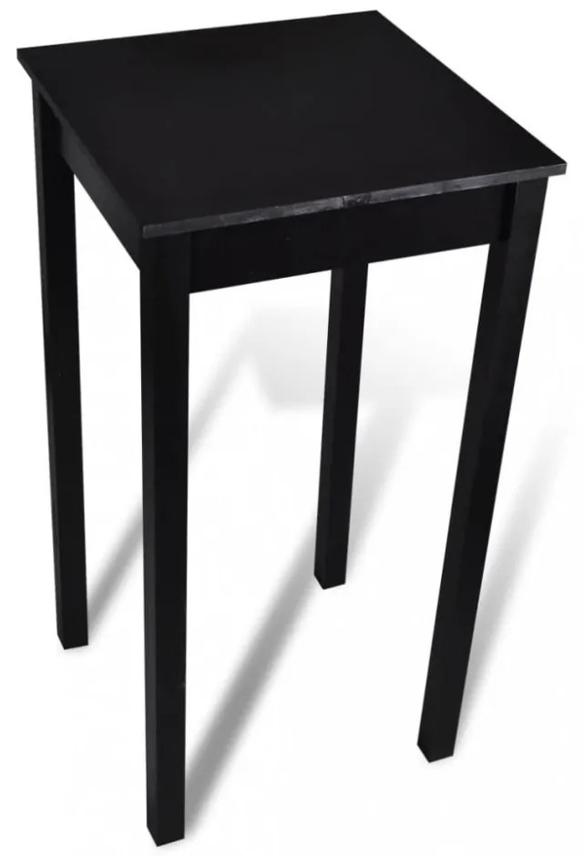 fekete MDF bárasztal 55 x 55 x 107 cm