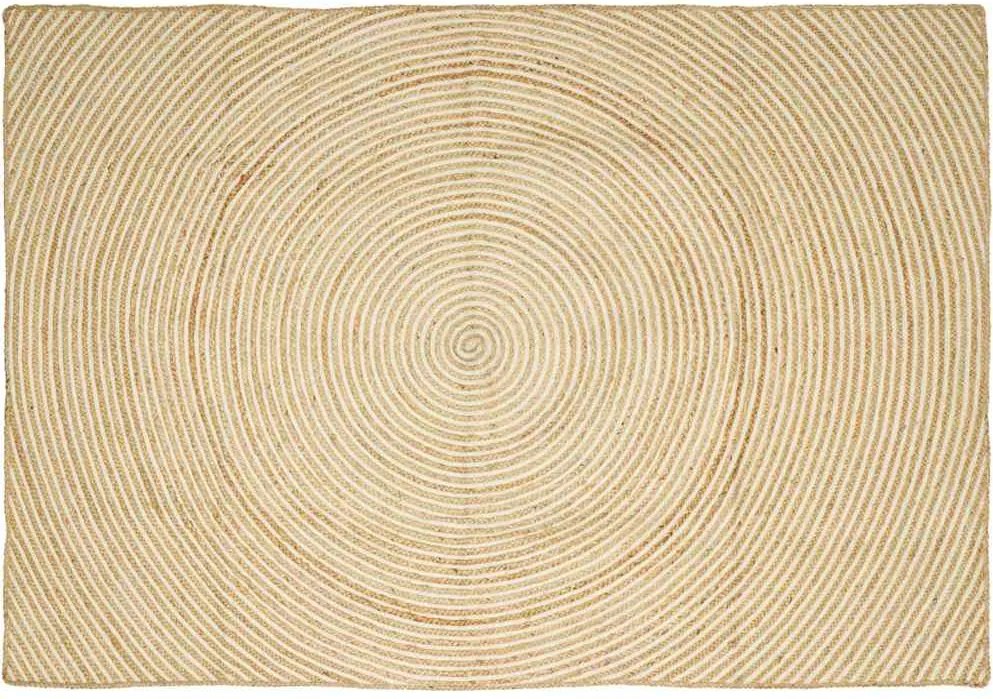 vidaXL Szőnyeg Természetes és Fehér 160 x 230 cm Juta