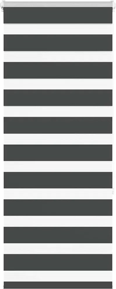 vidaXL zebrafüggönnyel fekete szövetszélesség 50,9 cm poliészter